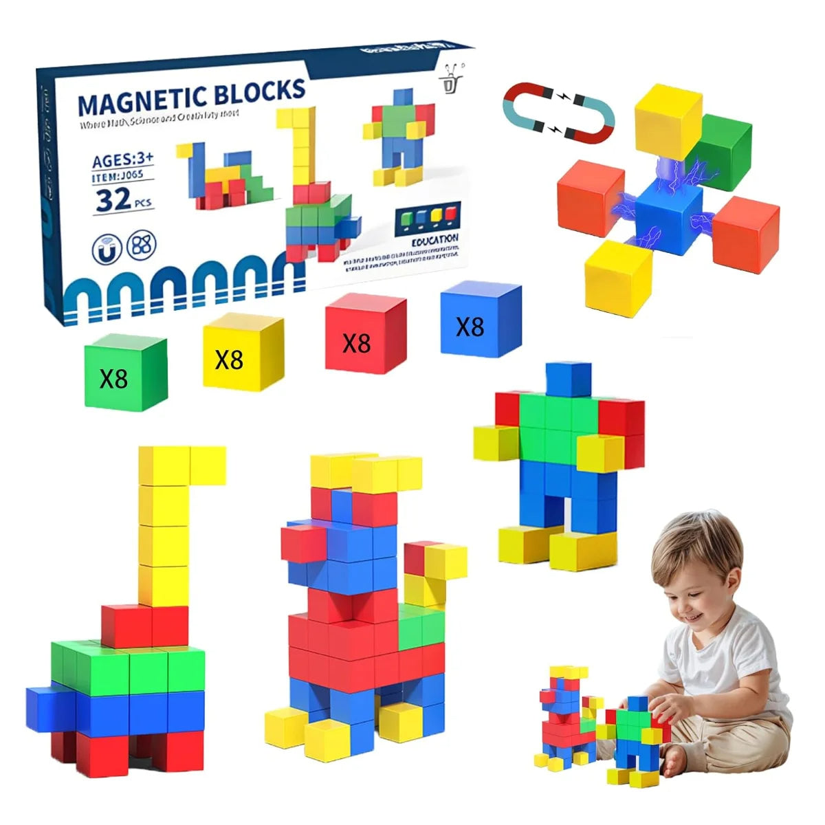 luzelane™ - Creative Magnetic Building Blocks for kids
