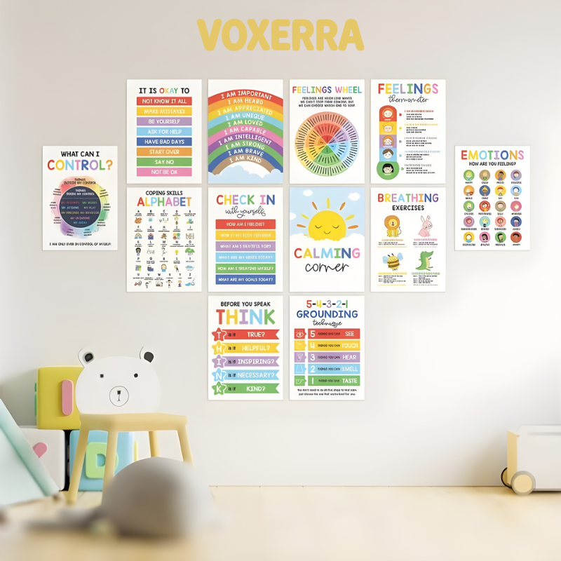 Calming Posters Set - 12 Pack