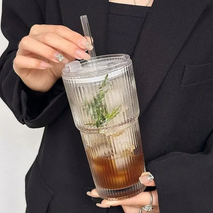 Luzelane - 20oz Elegant Ribbed Glass Tumber