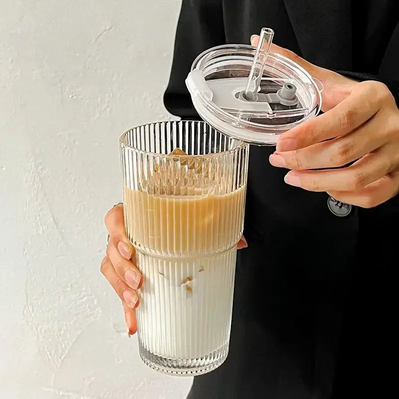 Luzelane - 20oz Elegant Ribbed Glass Tumber