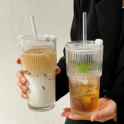 Luzelane - 20oz Elegant Ribbed Glass Tumber