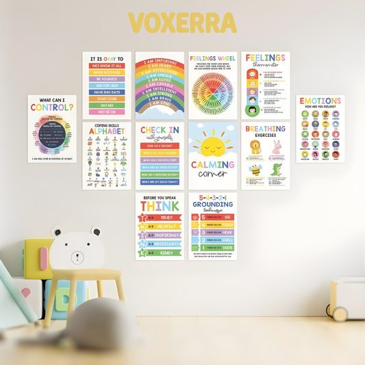 Calming Posters Set - 12 Pack