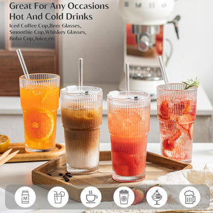 Luzelane - 20oz Elegant Ribbed Glass Tumber