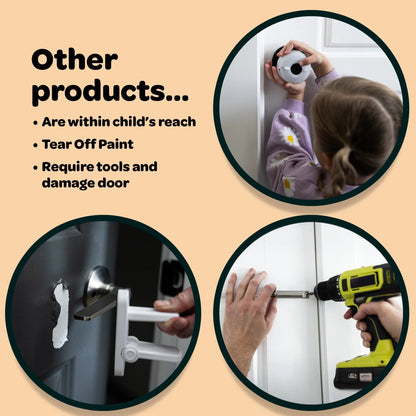 SnapOn Quick-Click Door Lock