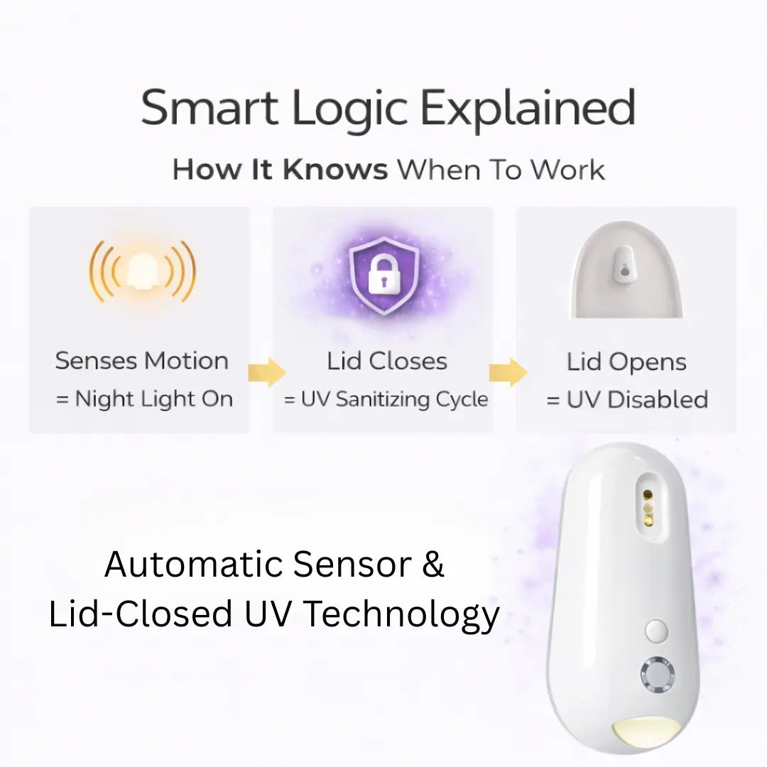 Auto UV Toilet Sanitizer Light